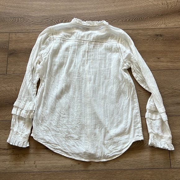 Faherty White Blouse - Picture 6 of 7